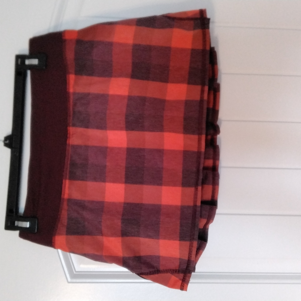 Rare Lululemon Athletica Run: Pace Setter Skirt Plaid Size 4